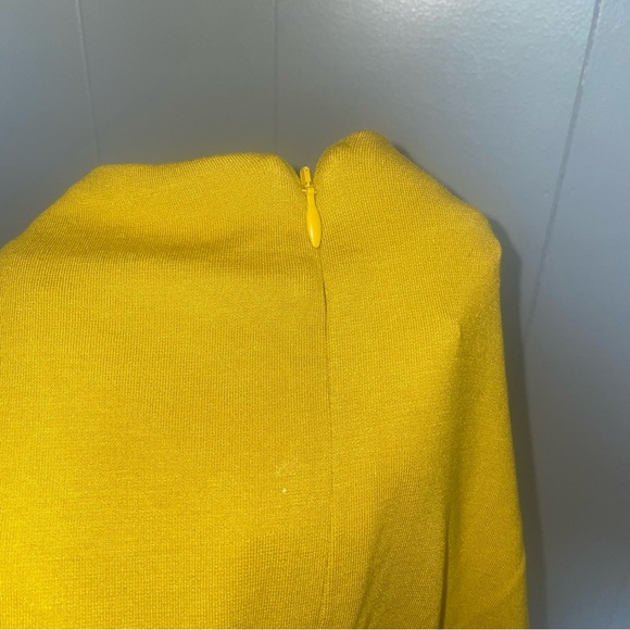 Boden Alexis Jersey Mustard Yellow Knee Length Dress 6P - Picture 11 of 11